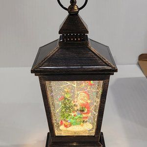 Decorative LED Christmas Lantern by C Miles Glitter, Shimmer and Swirling New